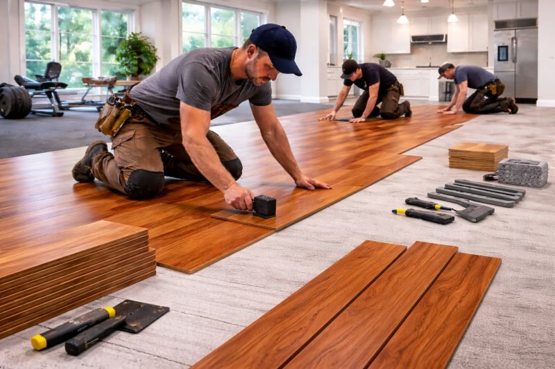 Cherry Floor Installation in Hastings, FL