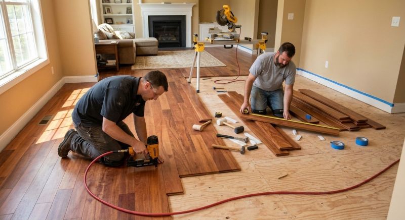 Cherry Floor Installation in Putnam County, FL