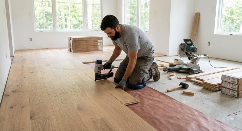White Oak Floor Installation in Saint Augustine, FL