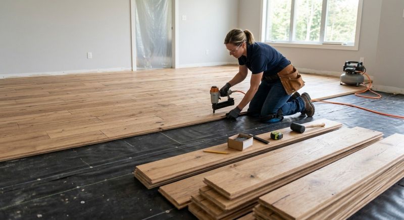 Wide Plank Floor Installation in Saint Augustine, FL